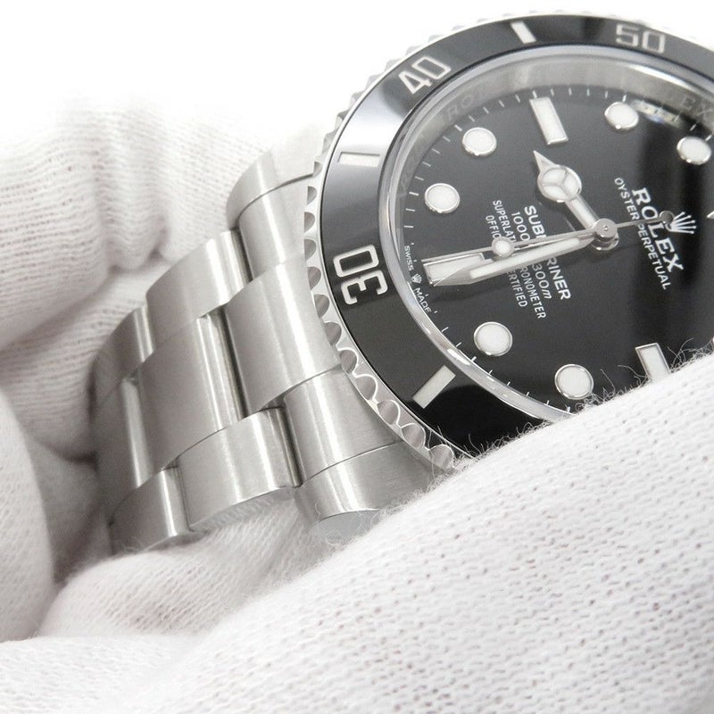 ロレックス サブマリーナ ノンデイト ランダムシリアル ルーレット 124060 ROLEX 腕時計 ウォッチ 黒文字盤