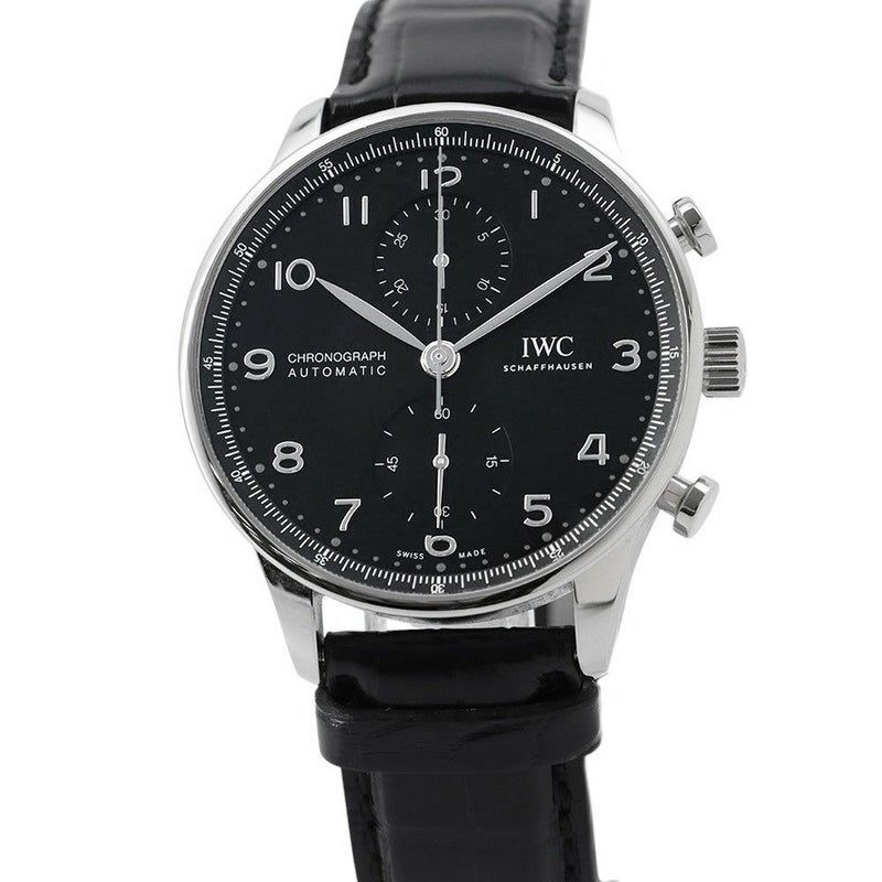 IWC ポルトギーゼ・クロノグラフ IW371609 腕時計 黒文字盤