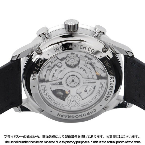 IWC ポルトギーゼ・クロノグラフ IW371609 腕時計 黒文字盤