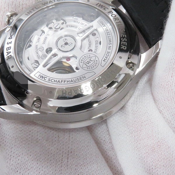 IWC ポルトギーゼ・クロノグラフ IW371609 腕時計 黒文字盤