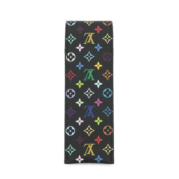 ルイヴィトン ペンケース LV x TM モノグラム マルチカラー ペンケース GI1312 村上隆コラボ 黒 ブラック