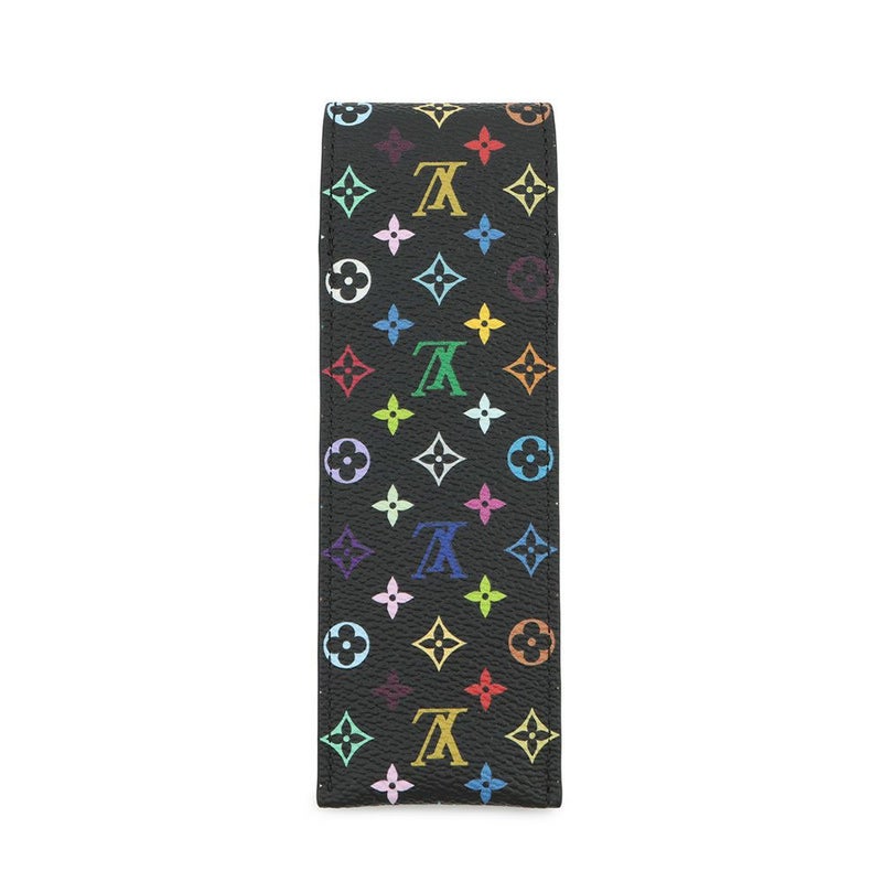 ルイヴィトン ペンケース LV x TM モノグラム マルチカラー ペンケース GI1312 村上隆コラボ 黒 ブラック