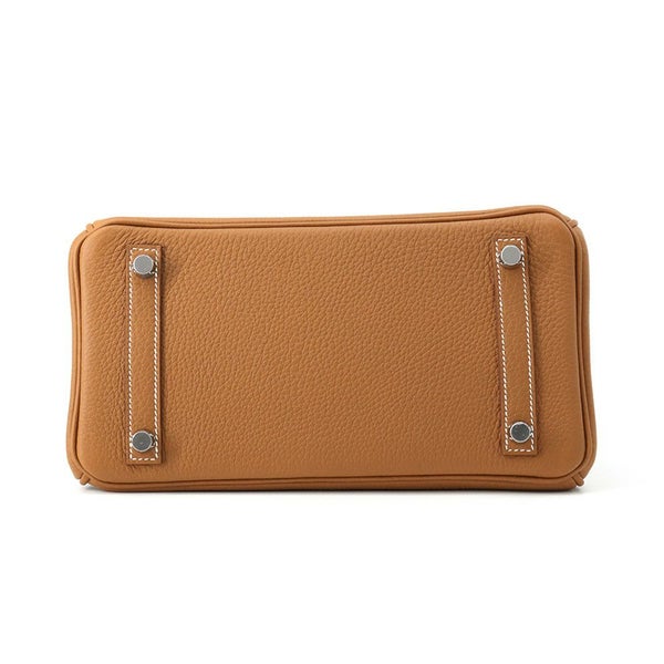 エルメス バーキン25 ゴールド/シルバー金具 トゴ K刻印 HERMES Birkin ハンドバッグ