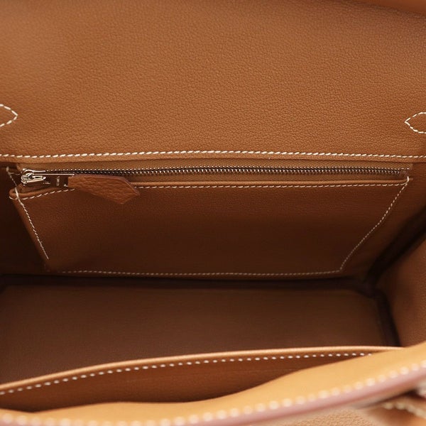 エルメス バーキン25 ゴールド/シルバー金具 トゴ K刻印 HERMES Birkin ハンドバッグ