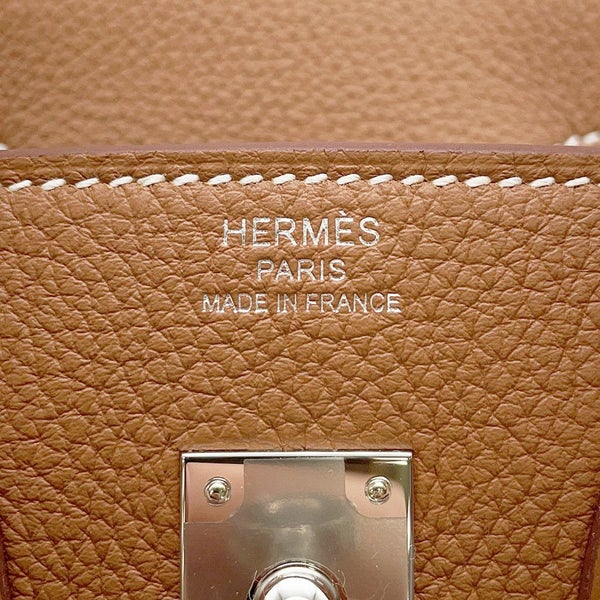 エルメス バーキン25 ゴールド/シルバー金具 トゴ K刻印 HERMES Birkin ハンドバッグ