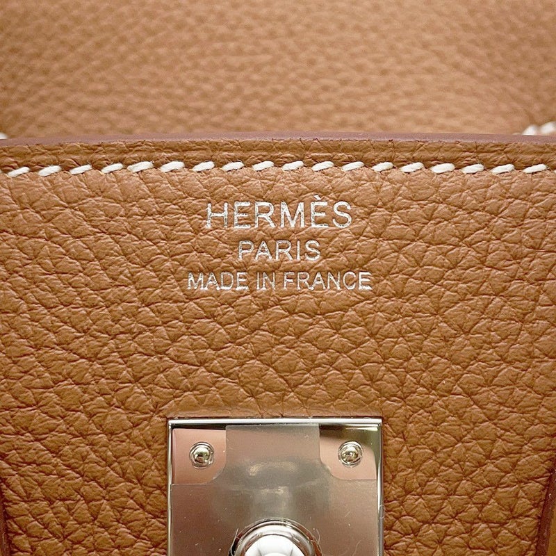 エルメス バーキン25 ゴールド/シルバー金具 トゴ K刻印 HERMES Birkin ハンドバッグ