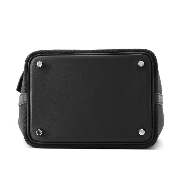 エルメス ハンドバッグ ピコタンロックPM カーゴ ブラック/シルバー金具 トワルゴエラン/スイフト U刻印 黒