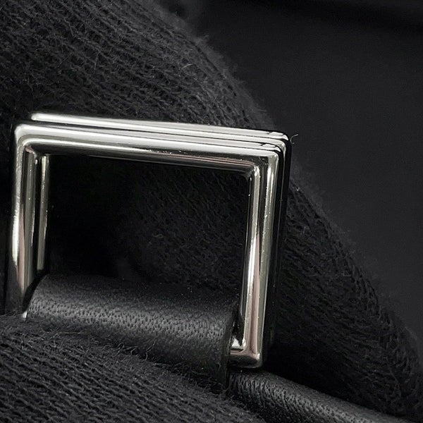 エルメス ハンドバッグ ピコタンロックPM カーゴ ブラック/シルバー金具 トワルゴエラン/スイフト U刻印 黒