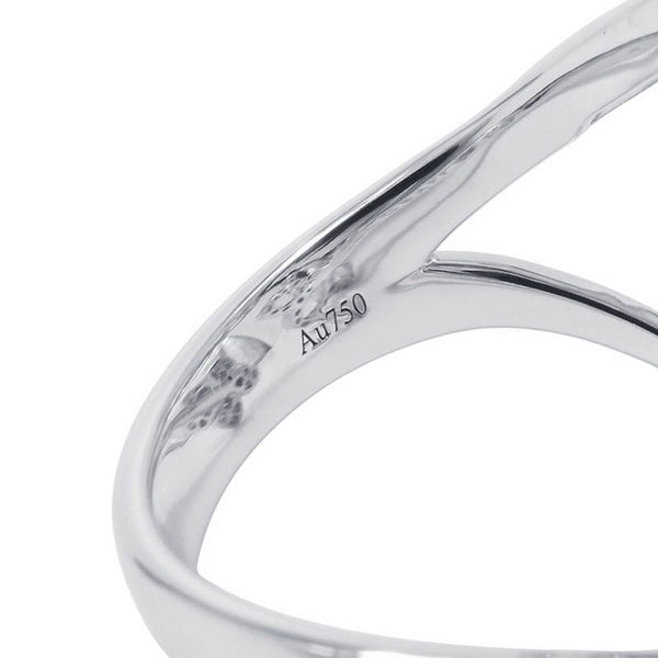 グラフ リング ワイルドフラワー トリプル ダイヤモンド リング ダイヤ 計0.86ct K18WG サイズ約10号 RGR841 指輪