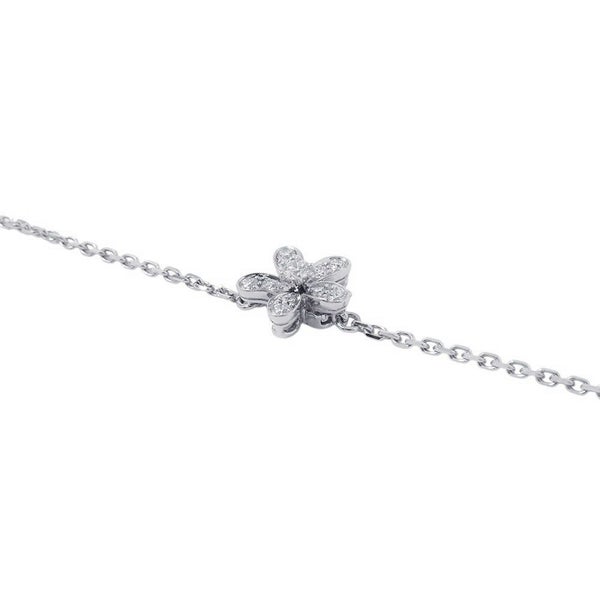 ヴァンクリーフ&アーペル ネックレス ソクラテス ペンダント 3フラワー ダイヤモンド 44P 計0.91ct K18WG VCARB14900