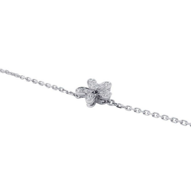 ヴァンクリーフ&アーペル ネックレス ソクラテス ペンダント 3フラワー ダイヤモンド 44P 計0.91ct K18WG VCARB14900