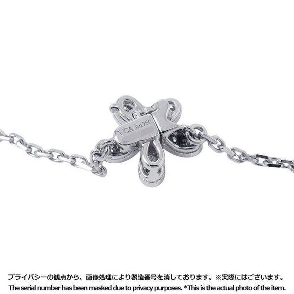 ヴァンクリーフ&アーペル ネックレス ソクラテス ペンダント 3フラワー ダイヤモンド 44P 計0.91ct K18WG VCARB14900