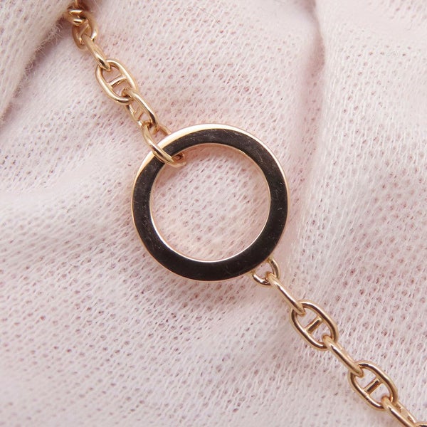 エルメス ネックレス シェーヌ・ダンクル・コントゥールGM ダイヤモンド 38P 計0.3ct K18PGピンクゴールド サイズST ペンダント