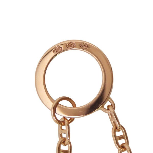 エルメス ネックレス シェーヌ・ダンクル・コントゥールGM ダイヤモンド 38P 計0.3ct K18PGピンクゴールド サイズST ペンダント