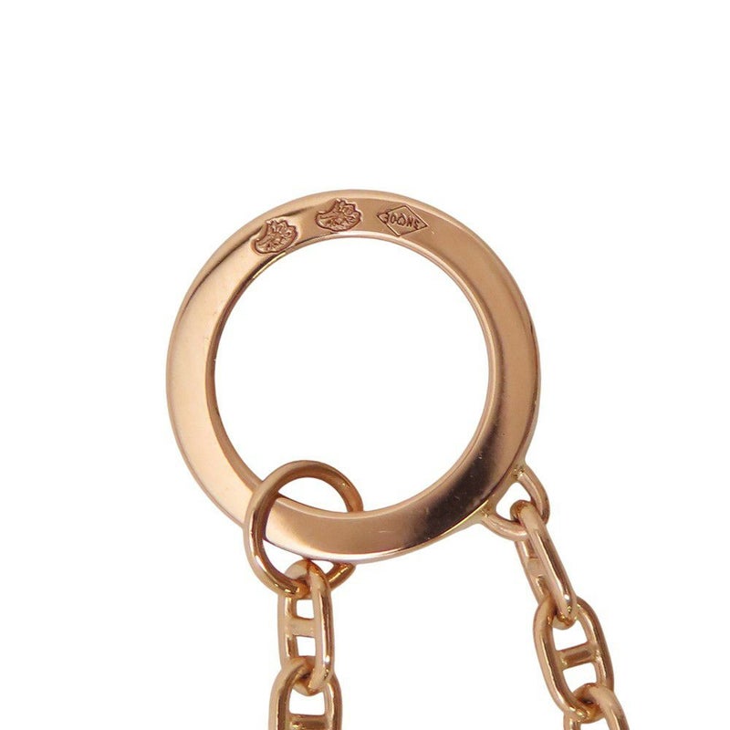 エルメス ネックレス シェーヌ・ダンクル・コントゥールGM ダイヤモンド 38P 計0.3ct K18PGピンクゴールド サイズST ペンダント