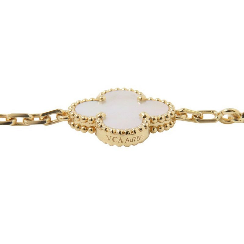 ヴァンクリーフ＆アーペル ブレスレット ヴィンテージ アルハンブラ 5モチーフ マザーオブパール K18YGイエローゴールド VCARA41800