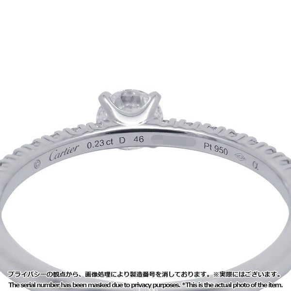 カルティエ リング エタンセル ドゥ カルティエ ソリテールリング ダイヤモンド 計0.23ct Pt950 サイズ46 N4744300 指輪