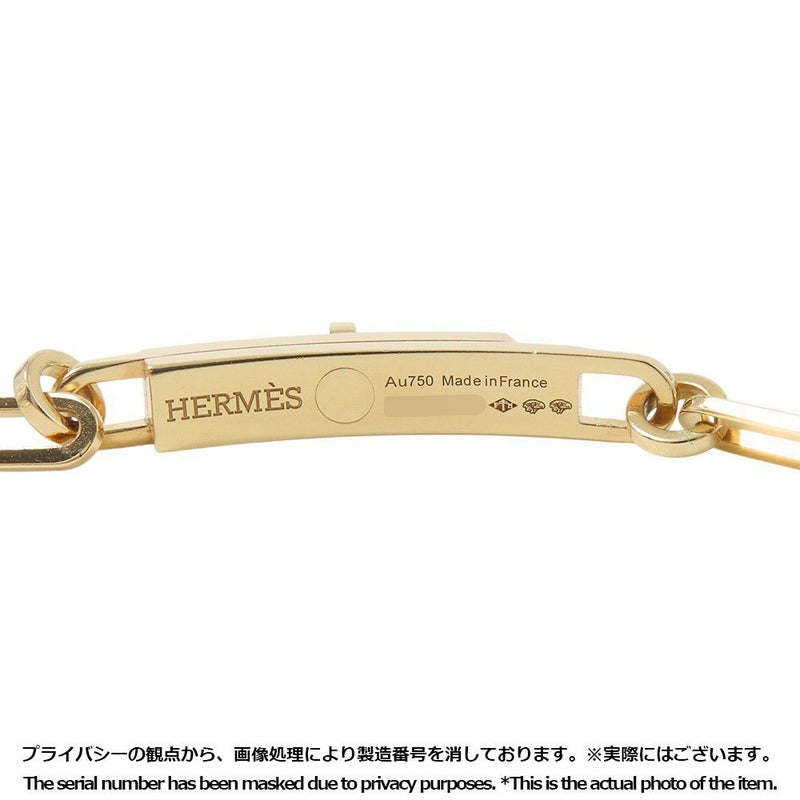 エルメス ブレスレット ケリー チェーン ダブル ブレスレット チョーカー ダイヤモンド 41P 計0.62ct K18YG HERMES