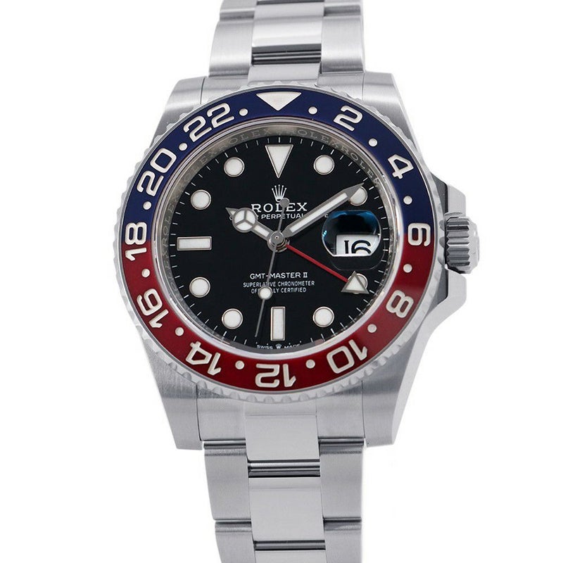 ロレックス GMTマスター2 デイト ランダムシリアル ルーレット 126710BLRO ROLEX 腕時計 黒文字盤