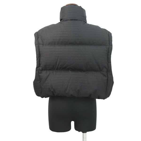プラダ ダウンジャケット Re-Nylon クロップド レディースサイズ38 29Y056 PRADA 2way 黒