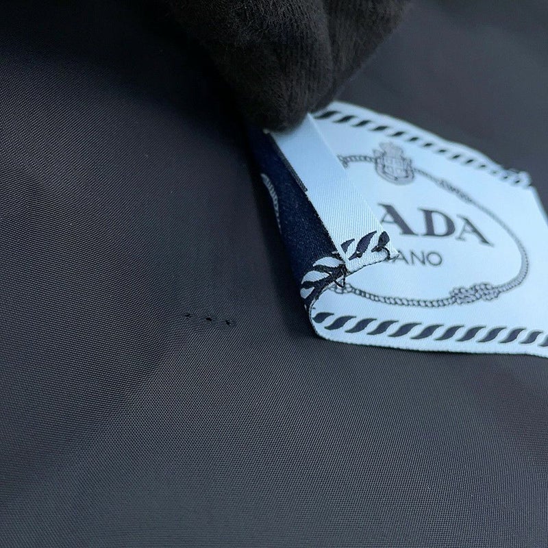 プラダ ダウンジャケット Re-Nylon クロップド レディースサイズ38 29Y056 PRADA 2way 黒