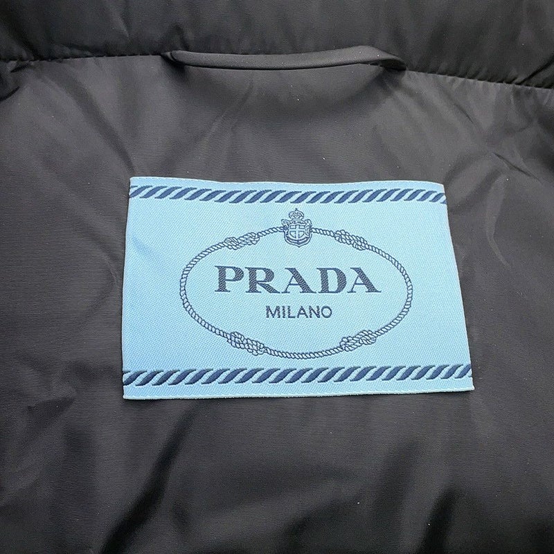 プラダ ダウンジャケット Re-Nylon クロップド レディースサイズ38 29Y056 PRADA 2way 黒
