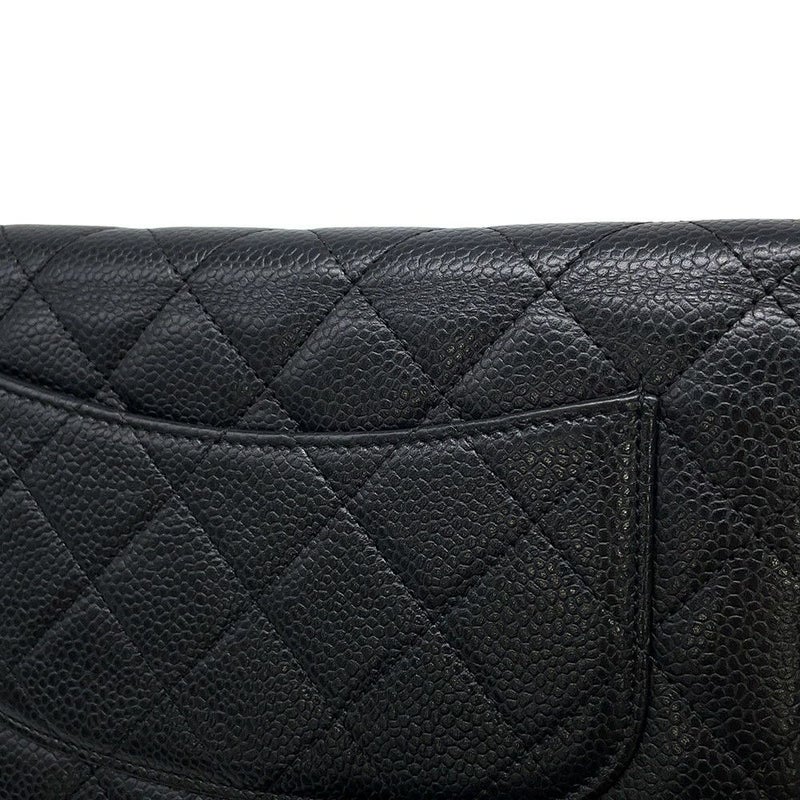 シャネル チェーンウォレット マトラッセ ココマーク キャビアスキン AP0250 CHANEL 財布 黒