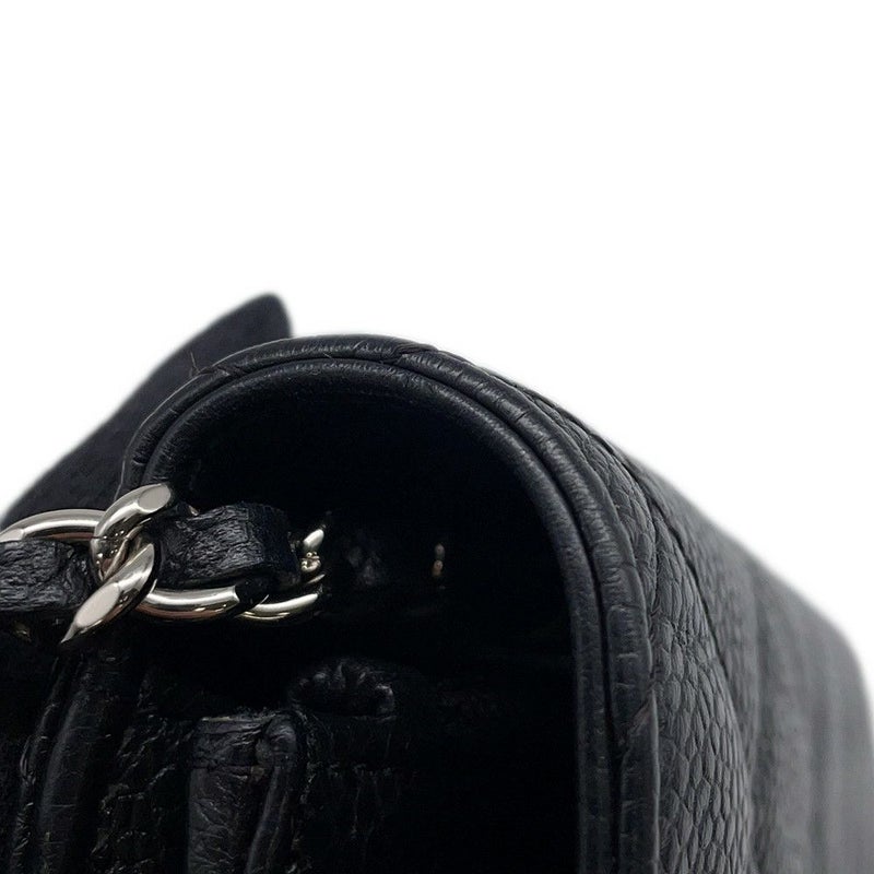シャネル チェーンウォレット マトラッセ ココマーク キャビアスキン AP0250 CHANEL 財布 黒