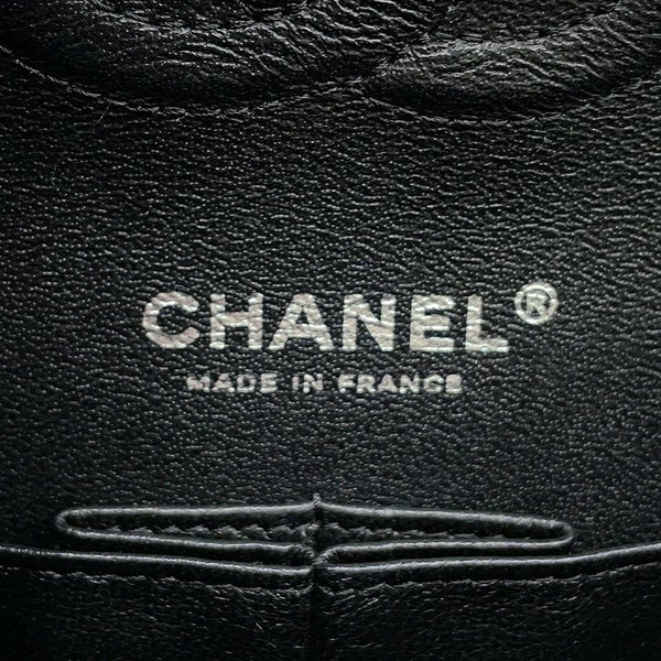 シャネル チェーンショルダーバッグ マトラッセ25 ココマーク ダブルチェーン カーフスキン A01112 CHANEL 黒