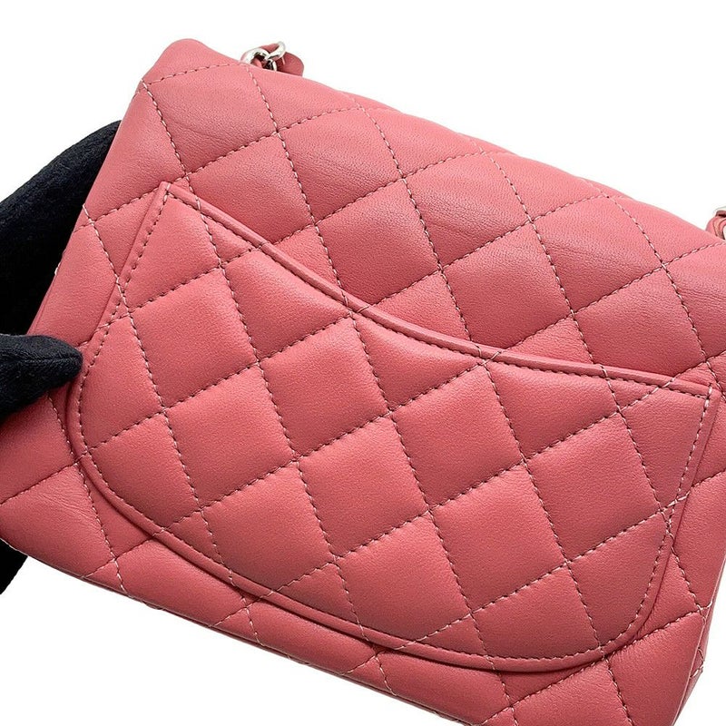 シャネル チェーンショルダーバッグ マトラッセ ココマーク ラムスキン ミニマトラッセ A35200 CHANEL