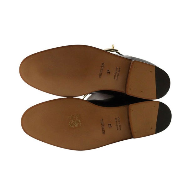 エルメス ブーツ ジャンピング ウルトラスープル ボックスカーフ レディースサイズ37 HERMES 靴