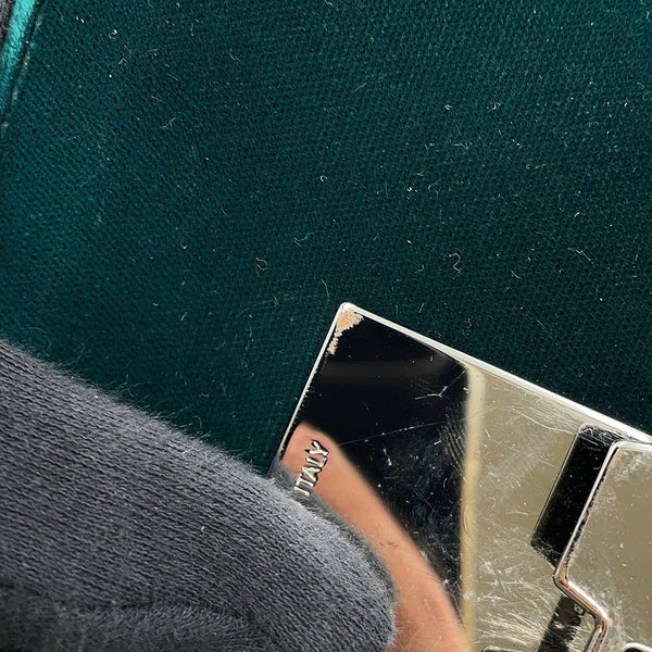 ジミーチュウ チェーンショルダーバッグ LOCKETT PRETITE ベロア JIMMY CHOO