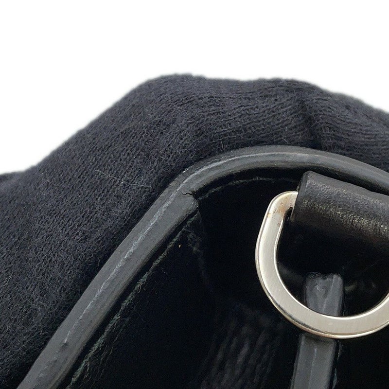 プラダ ショルダーバッグ シティ プレックス リボン レザー プラスチック 1BD067 PRADA 黒