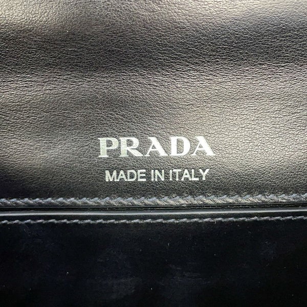 プラダ ショルダーバッグ シティ プレックス リボン レザー プラスチック 1BD067 PRADA 黒