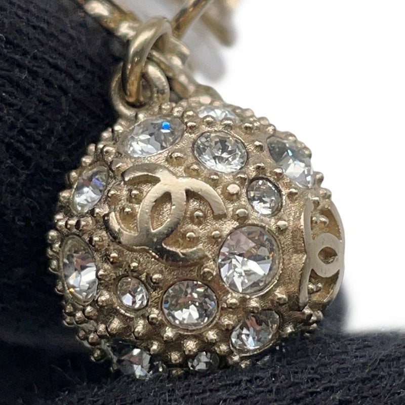 シャネル イヤリング ココマーク ラインストーン フェイクパール B21 K CHANEL アクセサリー