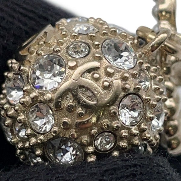 シャネル イヤリング ココマーク ラインストーン フェイクパール B21 K CHANEL アクセサリー