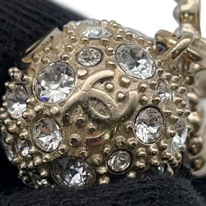 シャネル イヤリング ココマーク ラインストーン フェイクパール B21 K CHANEL アクセサリー