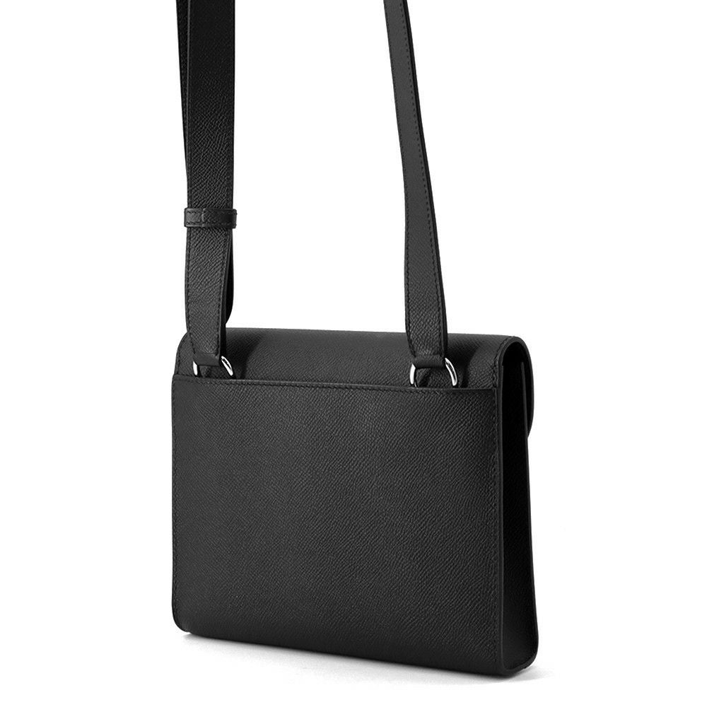 エルメス ショルダーバッグ サック ア デペッシュ21 ブラック/シルバー金具 エプソン W刻印 黒 エルメス HERMES サックアデペッシュ 21 ブラック トゴ ショルダー