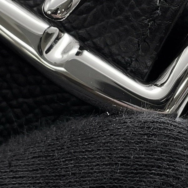 エルメス ショルダーバッグ サック ア デペッシュ21 ブラック/シルバー金具 エプソン W刻印 黒