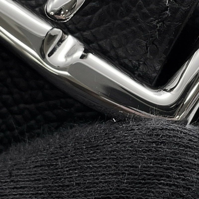 エルメス ショルダーバッグ サック ア デペッシュ21 ブラック/シルバー金具 エプソン W刻印 黒