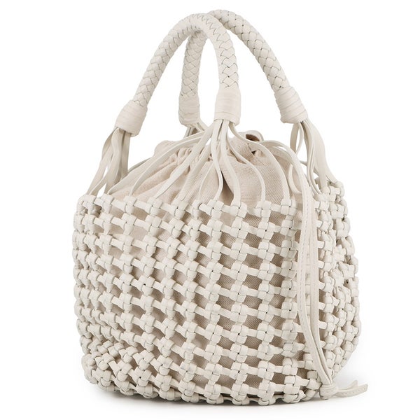ボッテガヴェネタ トートバッグ カヴァリーノ 709612 BOTTEGA VENETA 白