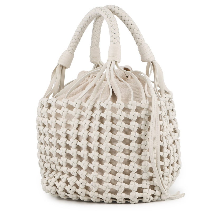 ボッテガヴェネタ トートバッグ カヴァリーノ 709612 BOTTEGA VENETA 白