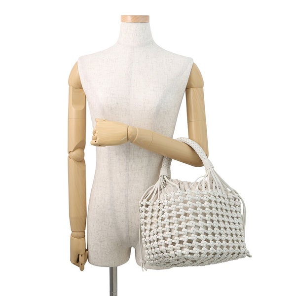 ボッテガヴェネタ トートバッグ カヴァリーノ 709612 BOTTEGA VENETA 白