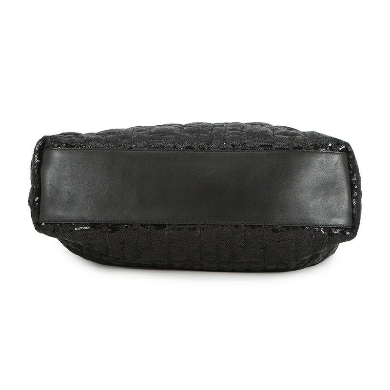 ドルチェ＆ガッバーナ チェーントートバッグ スパンコール レザー DOLCE&GABBANA タッセル 黒