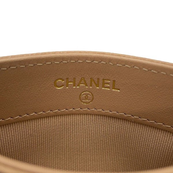 シャネル カードケース マトラッセ ココマーク キャビアスキン ラインストーン AP2737 CHANEL 定期入れ パスケース