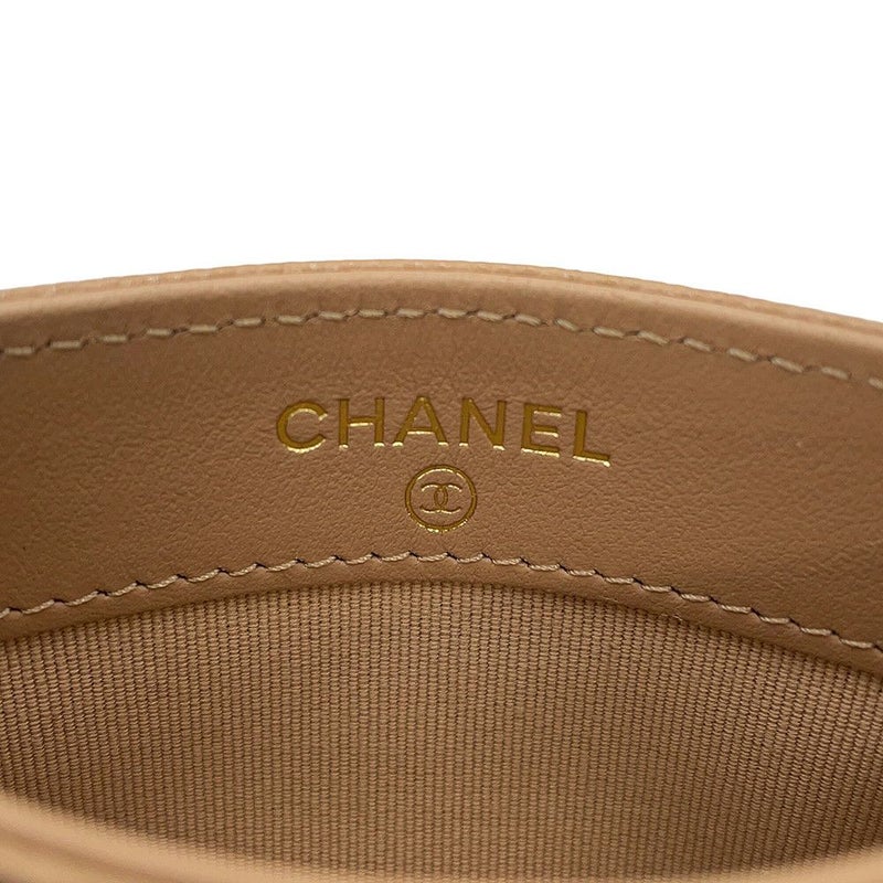 シャネル カードケース マトラッセ ココマーク キャビアスキン ラインストーン AP2737 CHANEL 定期入れ パスケース