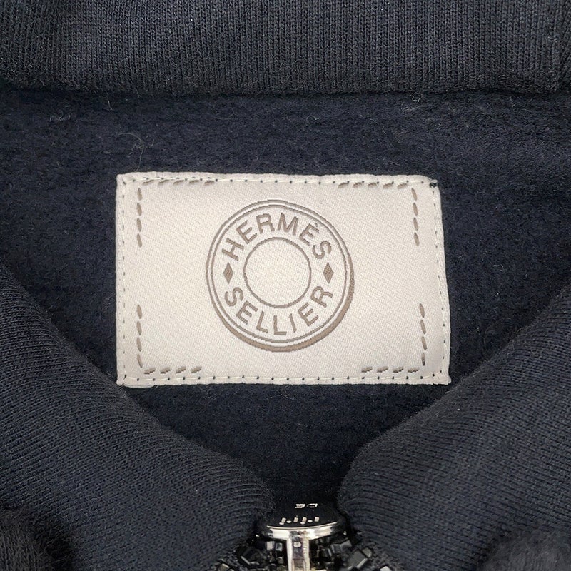 エルメス スウェット エルメス・フィット コットン レディースサイズS HERMES トップス 黒