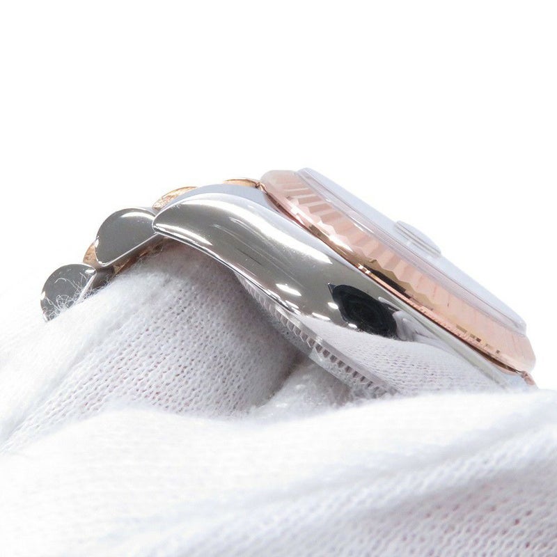 ロレックス デイトジャスト SS/K18PG 179171G ROLEX 腕時計 レディース メテオライト文字盤 10Pダイヤ