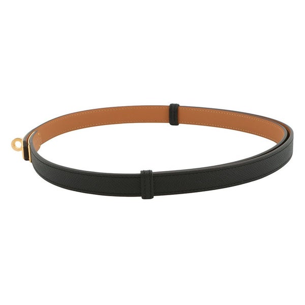 エルメス ケリーベルト ブラック/ゴールド金具 エプソン K刻印 HERMES 黒