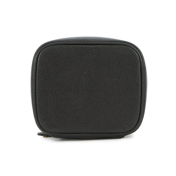 シャネル バニティバッグ ココマーク 縦型 キャビアスキン A01998 CHANEL 化粧ポーチ コスメポーチ 黒